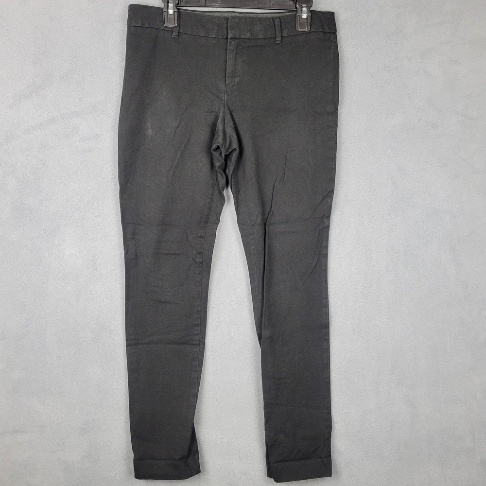 Gap Pants Womens‎ 8R Black Really Skinny Stretch Chino Ankle Slim Fit Casual